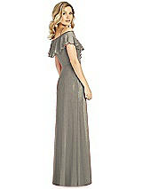 Rear View Thumbnail - Mocha Gold After Six Shimmer Bridesmaid Dress 6809LS