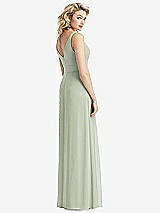 Rear View Thumbnail - Celadon Sleeveless Pleated Skirt Maxi Dress with Pockets