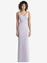 Rear View Thumbnail - Moondance Sleeveless Tie Back Chiffon Trumpet Gown