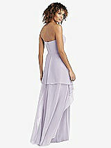 Rear View Thumbnail - Moondance Strapless Chiffon Dress with Skirt Overlay