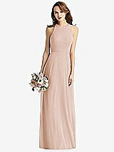 Front View Thumbnail - Cameo Sleeveless Halter Chiffon Maxi Dress