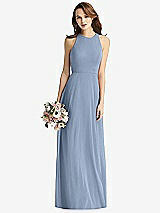 Front View Thumbnail - Cloudy Sleeveless Halter Chiffon Maxi Dress