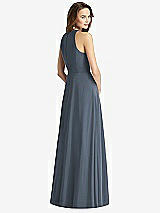 Rear View Thumbnail - Silverstone Sleeveless Halter Chiffon Maxi Dress