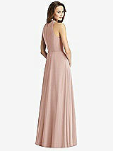 Rear View Thumbnail - Toasted Sugar Sleeveless Halter Chiffon Maxi Dress