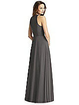 Rear View Thumbnail - Caviar Gray Thread Bridesmaid Style Emily