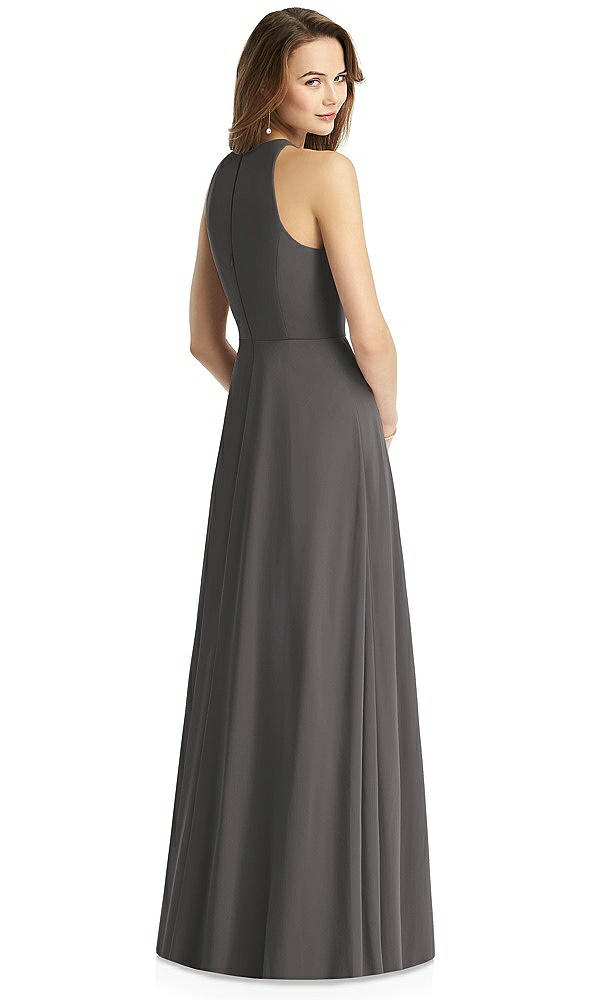 Back View - Caviar Gray Thread Bridesmaid Style Emily