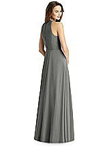 Rear View Thumbnail - Charcoal Gray Thread Bridesmaid Style Emily