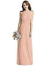 Front View Thumbnail - Pale Peach Thread Bridesmaid Style Emily