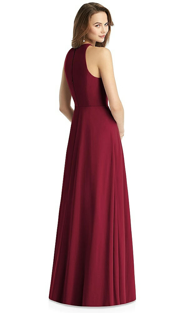 Back View - Burgundy Thread Bridesmaid Style Emily