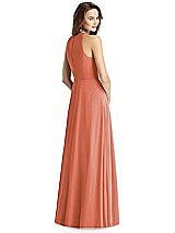 Rear View Thumbnail - Terracotta Copper Thread Bridesmaid Style Emily