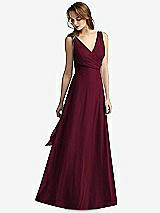 Front View Thumbnail - Cabernet Sleeveless V-Neck Chiffon Wrap Dress