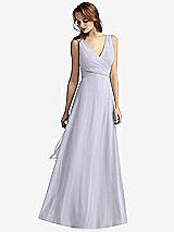 Front View Thumbnail - Silver Dove Sleeveless V-Neck Chiffon Wrap Dress