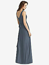 Rear View Thumbnail - Silverstone Sleeveless V-Neck Chiffon Wrap Dress