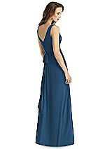 Rear View Thumbnail - Dusk Blue Thread Bridesmaid Style Layla