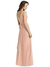 Rear View Thumbnail - Pale Peach Thread Bridesmaid Style Layla