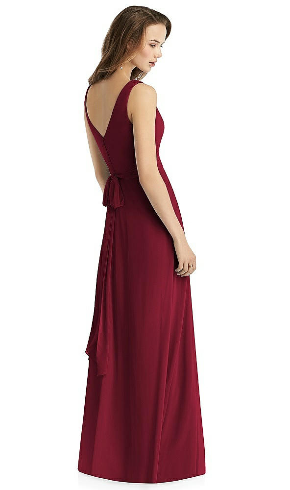 Back View - Burgundy Thread Bridesmaid Style Layla