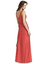 Rear View Thumbnail - Perfect Coral Thread Bridesmaid Style Layla