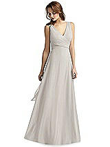 Front View Thumbnail - Oyster Thread Bridesmaid Style Layla