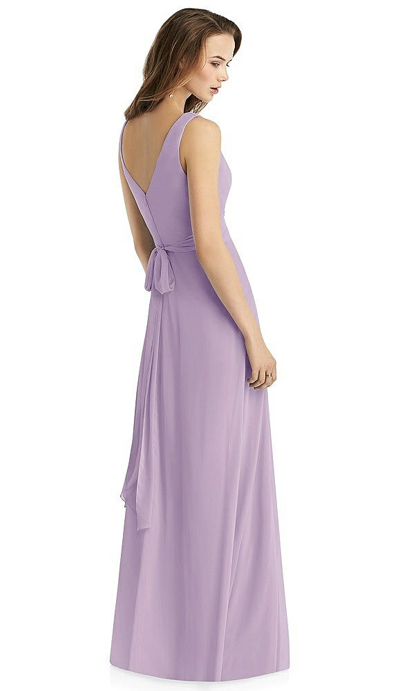 Back View - Pale Purple Thread Bridesmaid Style Layla