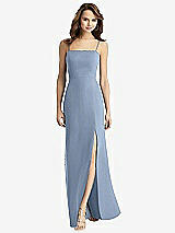 Alt View 2 Thumbnail - Cloudy Tie-Back Cutout Trumpet Gown with Front Slit