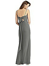 Front View Thumbnail - Charcoal Gray Thread Bridesmaid Style Stella