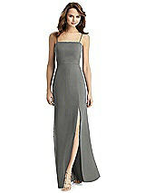 Rear View Thumbnail - Charcoal Gray Thread Bridesmaid Style Stella