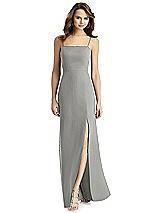 Rear View Thumbnail - Chelsea Gray Thread Bridesmaid Style Stella