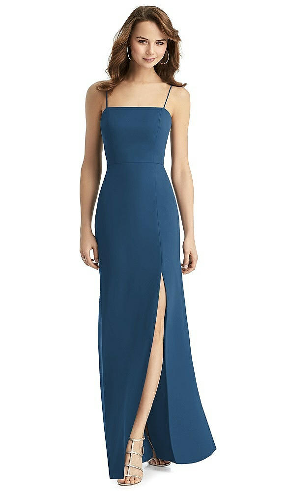 Back View - Dusk Blue Thread Bridesmaid Style Stella