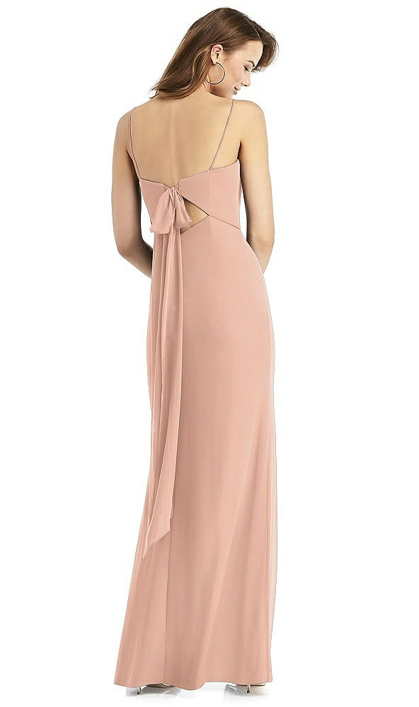 Front View - Pale Peach Thread Bridesmaid Style Stella