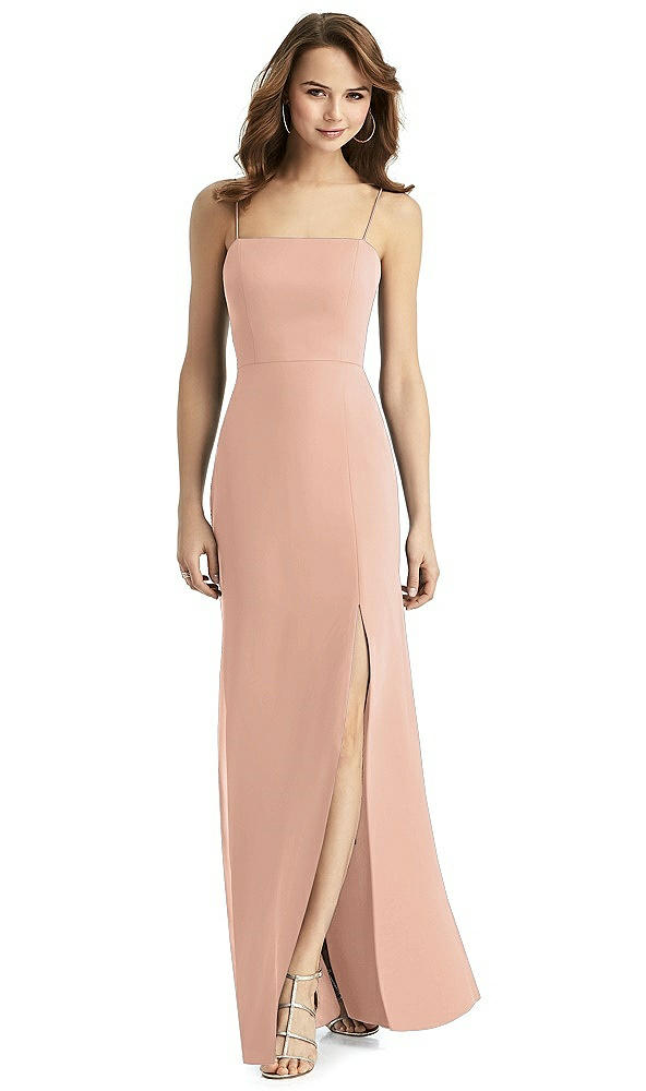 Back View - Pale Peach Thread Bridesmaid Style Stella