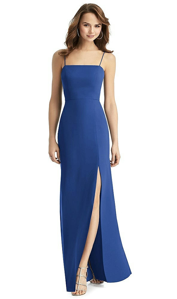 Back View - Classic Blue Thread Bridesmaid Style Stella