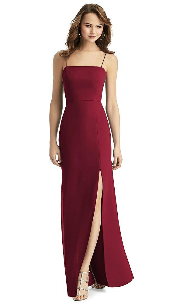 Back View - Burgundy Thread Bridesmaid Style Stella