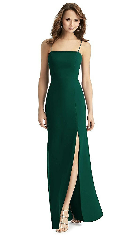 Back View - Hunter Green Thread Bridesmaid Style Stella