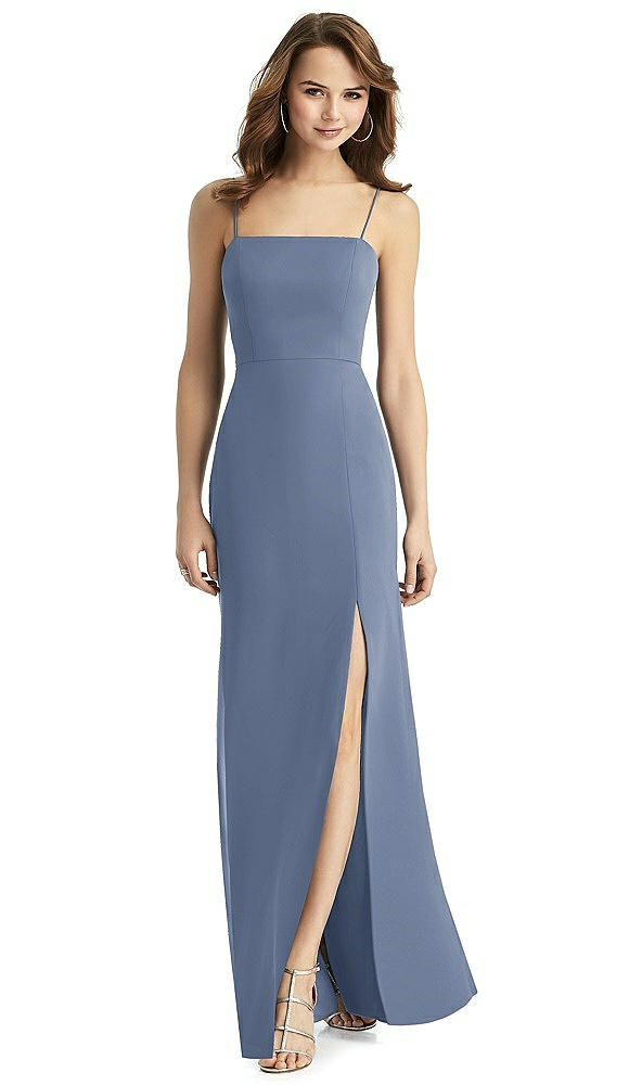 Back View - Larkspur Blue Thread Bridesmaid Style Stella