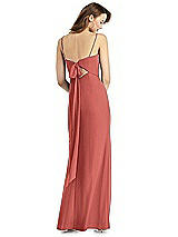 Front View Thumbnail - Coral Pink Thread Bridesmaid Style Stella