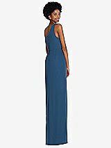 Rear View Thumbnail - Dusk Blue Thread Bridesmaid Style Addison