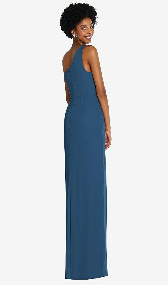 Back View - Dusk Blue Thread Bridesmaid Style Addison