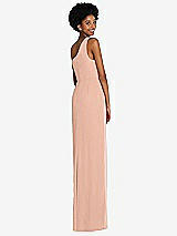 Rear View Thumbnail - Pale Peach Thread Bridesmaid Style Addison