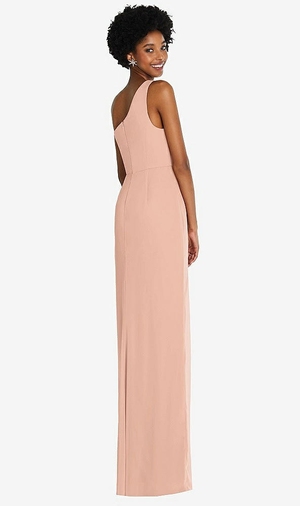 Back View - Pale Peach Thread Bridesmaid Style Addison