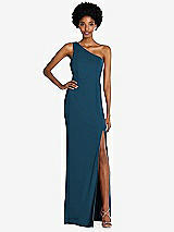 Front View Thumbnail - Atlantic Blue Thread Bridesmaid Style Addison