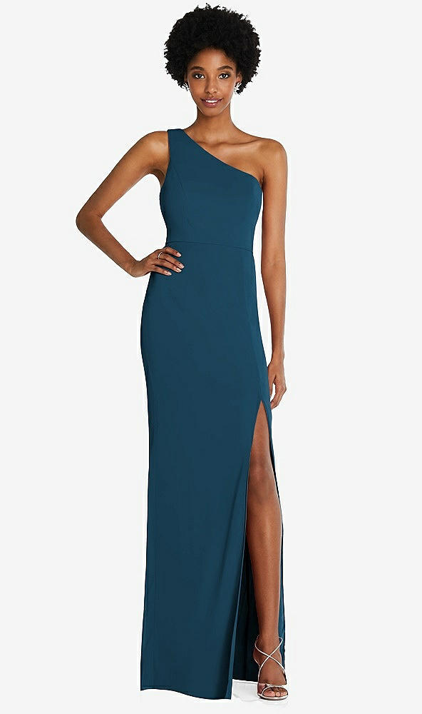 Front View - Atlantic Blue Thread Bridesmaid Style Addison