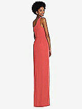 Rear View Thumbnail - Perfect Coral Thread Bridesmaid Style Addison