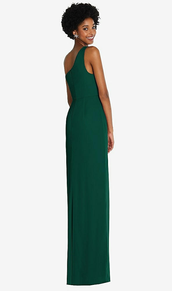 Back View - Hunter Green Thread Bridesmaid Style Addison