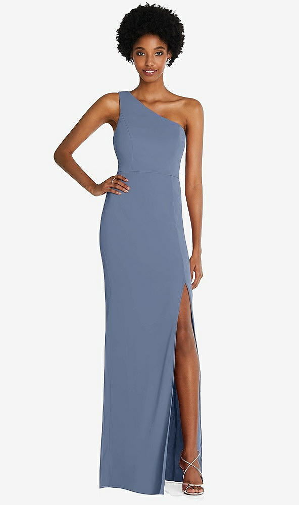 Front View - Larkspur Blue Thread Bridesmaid Style Addison