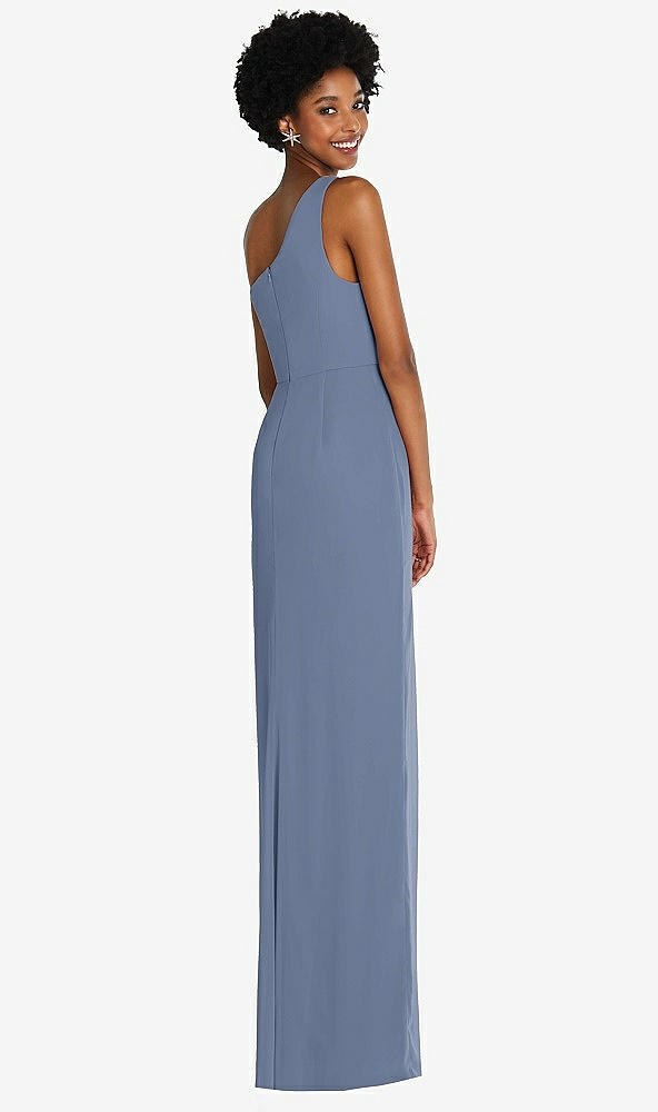 Back View - Larkspur Blue Thread Bridesmaid Style Addison