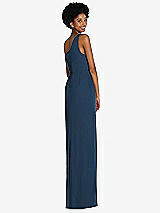 Rear View Thumbnail - Sofia Blue Thread Bridesmaid Style Addison