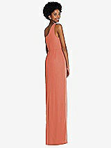 Rear View Thumbnail - Terracotta Copper Thread Bridesmaid Style Addison