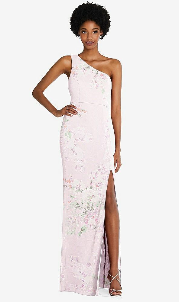 Front View - Watercolor Print Thread Bridesmaid Style Addison