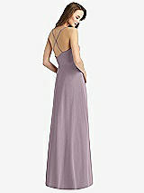 Rear View Thumbnail - Lilac Dusk Cowl Neck Criss Cross Back Maxi Dress