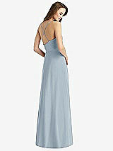 Rear View Thumbnail - Mist Cowl Neck Criss Cross Back Maxi Dress